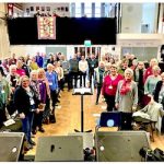 composite image of photos from Stowmarket Chorale 's - Come and Sing day - February 2024