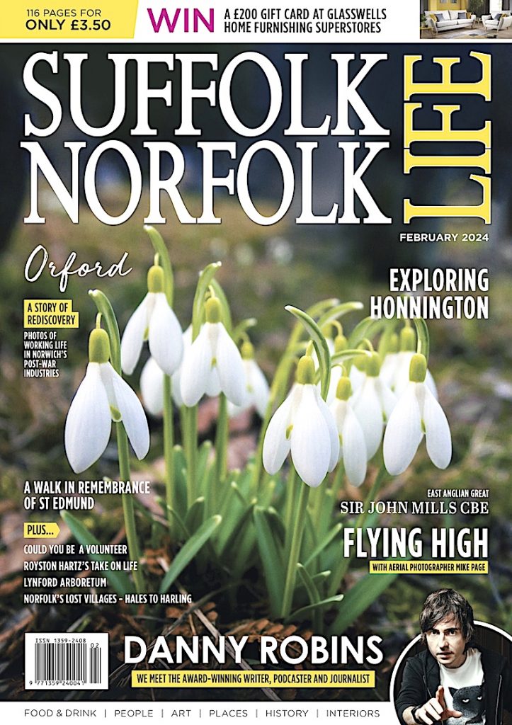 image February edition-norfolk & Suffolk Life magazine, link to article "Love's philosophy" by Chris Green